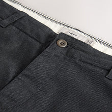 Load image into Gallery viewer, Charcoal Grey Regular Tapered Fit Heritage Cotton Rich Trousers
