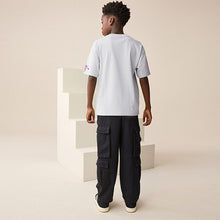 Load image into Gallery viewer, Grey Graffiti Short Sleeve Graphic T-Shirt (3-12yrs)
