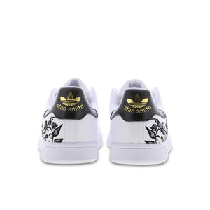 STAN SMITH BLACK FLOWER EMBROIDERY