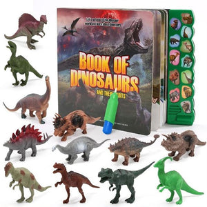 Book of Dinosaur with 12 pcs Dinos