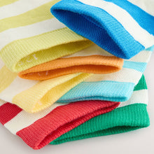 Load image into Gallery viewer, Multi Bright Stripe Cotton Rich Socks 7 Pack
