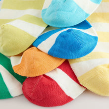 Load image into Gallery viewer, Multi Bright Stripe Cotton Rich Socks 7 Pack

