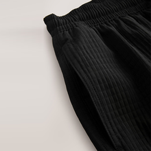 Load image into Gallery viewer, Black Waffle Texture 5 Inch Swim Shorts
