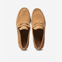 Load image into Gallery viewer, PALERMO Men&#39;s loafers soft brown suede leather
