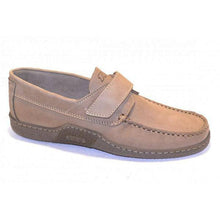 Load image into Gallery viewer, Men&#39;s Boat Shoes Scratch Leather Beige

