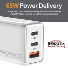 Load image into Gallery viewer, PROMATE 65W Power Delivery GaNFast™ Charging Adaptor

