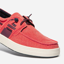 Load image into Gallery viewer, Boat Shoes Men Red &amp; Navy GEOBOAT
