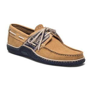 Men's Boat Shoes Camel Leather