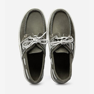 Men's Boat Shoes Leather Khaki