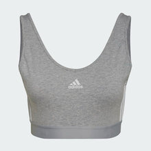 Load image into Gallery viewer, ESSENTIALS 3-STRIPES CROP TOP WITH REMOVABLE PADS

