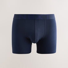 Load image into Gallery viewer, Navy Blue 5 Pack Cotton Rich Trunk Boxers
