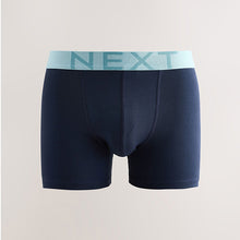 Load image into Gallery viewer, Navy Blue 5 Pack Cotton Rich Trunk Boxers
