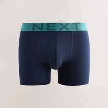Load image into Gallery viewer, Navy Blue 5 Pack Cotton Rich Trunk Boxers
