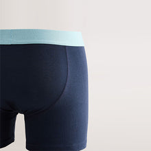 Load image into Gallery viewer, Navy Blue 5 Pack Cotton Rich Trunk Boxers
