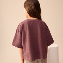 Load image into Gallery viewer, Rust Brown Sequin Star T-Shirt (4-12yrs)

