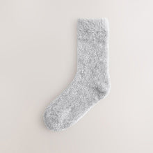 Load image into Gallery viewer, Pink/Grey Sparkle Velvet Cosy Socks 2 Pack
