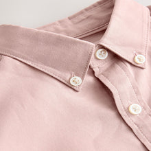 Load image into Gallery viewer, Pink Logo Short Sleeve Cotton Rich Oxford Shirt (5-10yrs)
