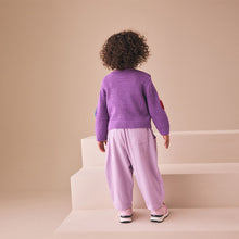 Load image into Gallery viewer, Purple Cherry Crochet Cardigan (3mths-6yrs)
