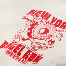 Load image into Gallery viewer, Ecru Bagel Oversized Graphic Print T-Shirt (3-12yrs)

