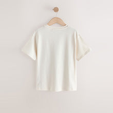Load image into Gallery viewer, Ecru Easter Bunny Oversized Graphic Print T-Shirt (3-12yrs)

