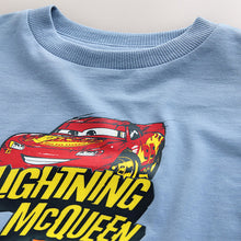 Load image into Gallery viewer, Blue Short Sleeve Disney Cars T-Shirt (3mths-6yrs)
