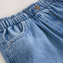 Load image into Gallery viewer, Mid Blue Pull On Denim Shorts (3mths-6yrs)
