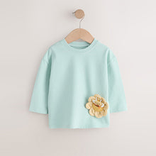 Load image into Gallery viewer, Pale Green Padded Bee Long Sleeve T-Shirt (3mths-6yrs)
