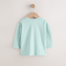 Load image into Gallery viewer, Pale Green Padded Bee Long Sleeve T-Shirt (3mths-6yrs)
