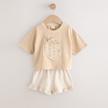 Load image into Gallery viewer, Lemon Yellow Short Sleeve T-Shirt and Shorts Set (3mths-6yrs)
