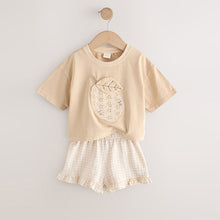 Load image into Gallery viewer, Lemon Yellow Short Sleeve T-Shirt and Shorts Set (3mths-6yrs)
