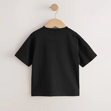 Load image into Gallery viewer, Black Smile Short Sleeve Small Graphic T-Shirt (3mths-6yrs)
