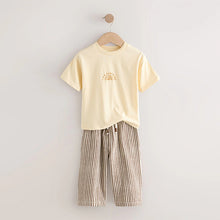 Load image into Gallery viewer, Yellow Sunshine Short Sleeve T-Shirt and Lightweight Joggers Set (3mths-6yrs)
