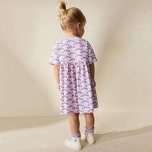 Load image into Gallery viewer, Lilac Bunny Jersey Dress (3mths-6yrs)
