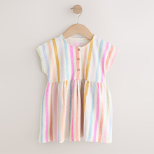 Load image into Gallery viewer, Rainbow Stripe Jersey Dress (3mths-6yrs)
