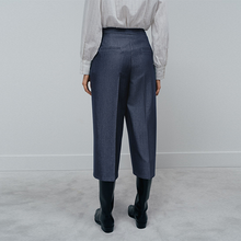 Load image into Gallery viewer, Navy Denim Look Culottes
