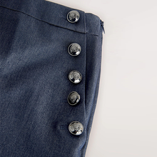 Load image into Gallery viewer, Navy Denim Look Culottes
