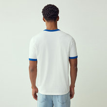 Load image into Gallery viewer, White Ecru Regular Fit Ringer T-Shirt

