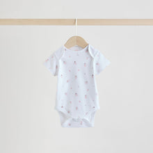 Load image into Gallery viewer, Pink 5 Pack Short Sleeve Baby Bodysuit
