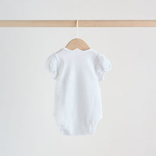 Load image into Gallery viewer, Pink Short Sleeve Baby Bodysuits 5 Pack
