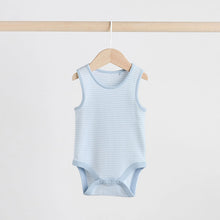 Load image into Gallery viewer, Blue 5 Pack Baby Bear Vest Bodysuits
