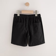 Load image into Gallery viewer, Black Regular Fit Shorts (3-12yrs)
