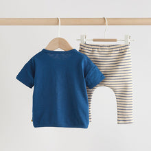 Load image into Gallery viewer, Blue Farm Top and Leggings Baby Set (3mths-2yrs)
