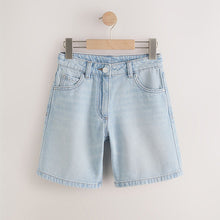 Load image into Gallery viewer, Light Blue Regular Length Jort Shorts (3-12yrs)
