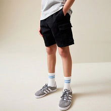 Load image into Gallery viewer, Black Cargo Shorts (3-12yrs)
