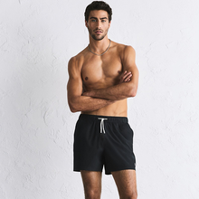 Load image into Gallery viewer, Black Motion-Flex Swim Shorts
