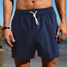 Load image into Gallery viewer, Navy Blue Motion-Flex Swim Shorts
