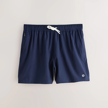 Load image into Gallery viewer, Navy Blue Motion-Flex Swim Shorts
