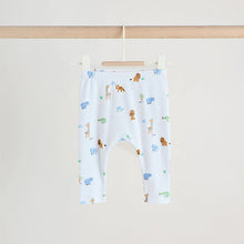 Load image into Gallery viewer, Blue Safari Baby Top and Leggings Set 2 Piece (0mths-2yrs)
