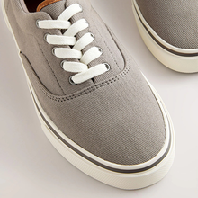 Load image into Gallery viewer, Grey Canvas CVO Trainers
