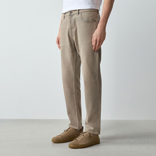 Load image into Gallery viewer, Light Grey Slim Fit Vintage Wash Denim Jeans
